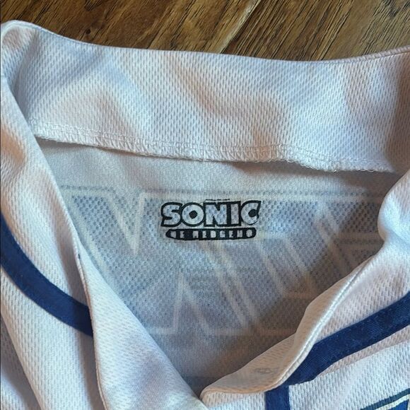 Sonic the Hedgehog Kids White and Blue Baseball Shirt - Picture 3 of 8